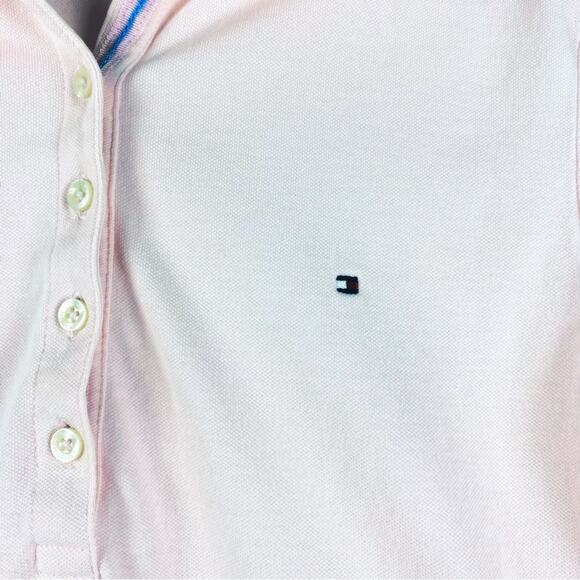 Tommy Hilfiger Pink Polo Shirt Preppy Women’s Size Large - Picture 9 of 9